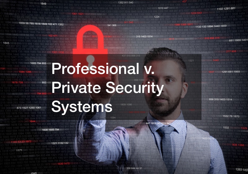 Professional v. Private Security Systems
